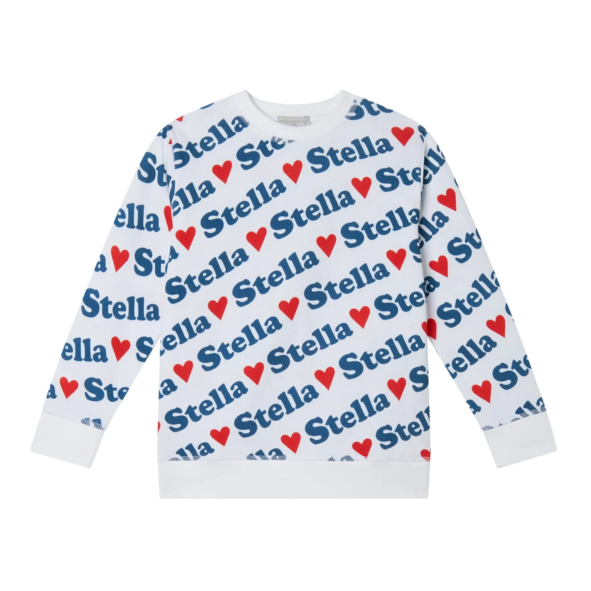 Girls White Logo Sweatshirt