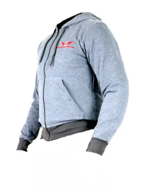 Grey Motorcycle Protective Hoodie