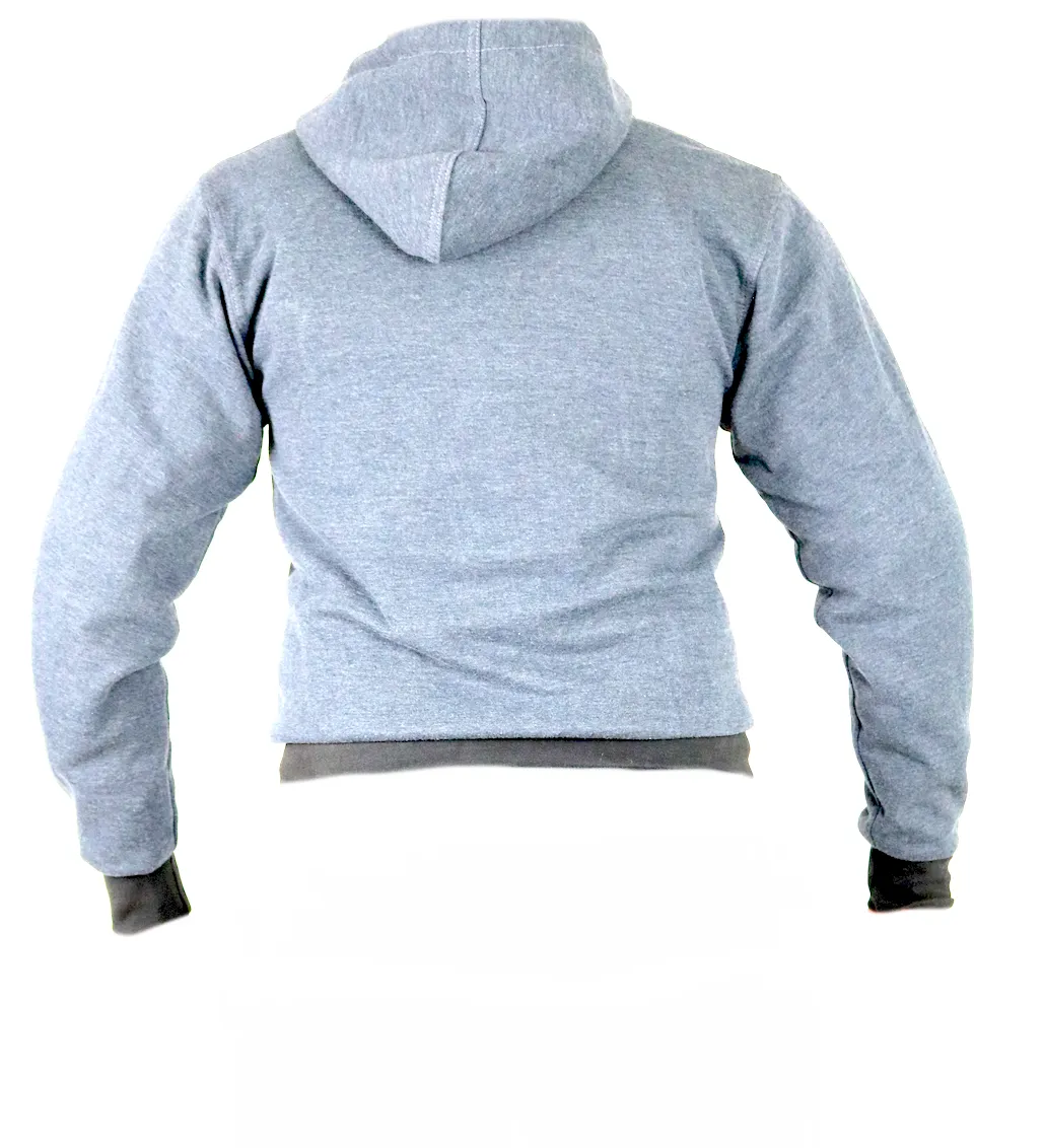 Grey Motorcycle Protective Hoodie