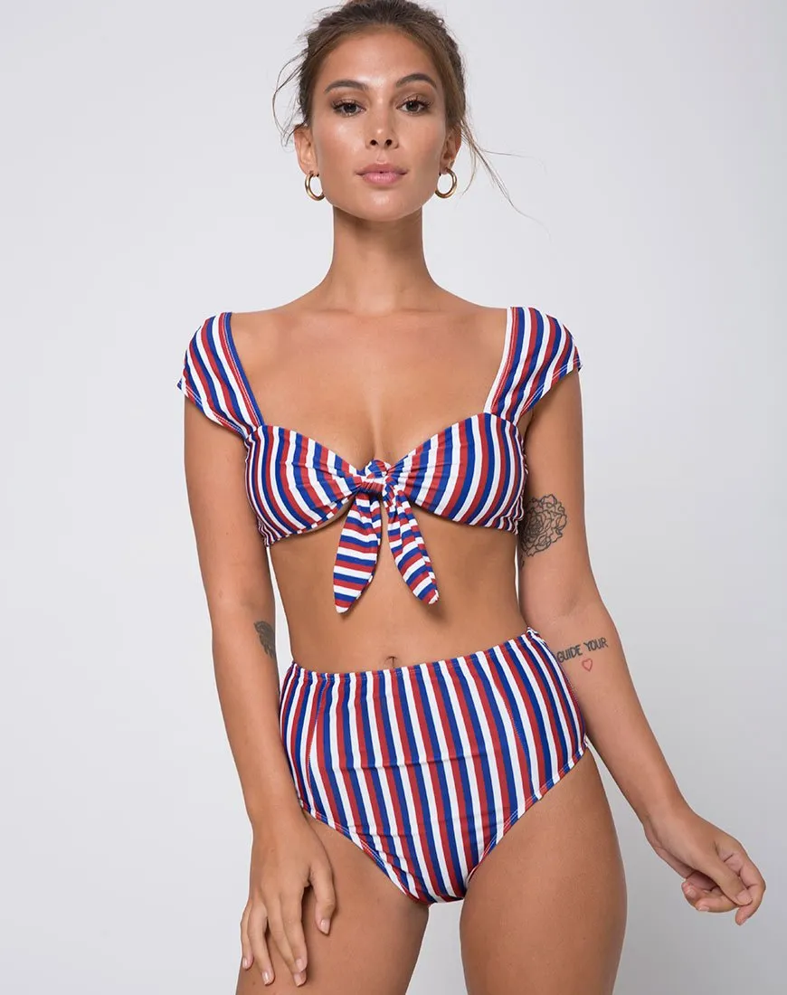 Grifin Bikini Bottom in Triple Stripe