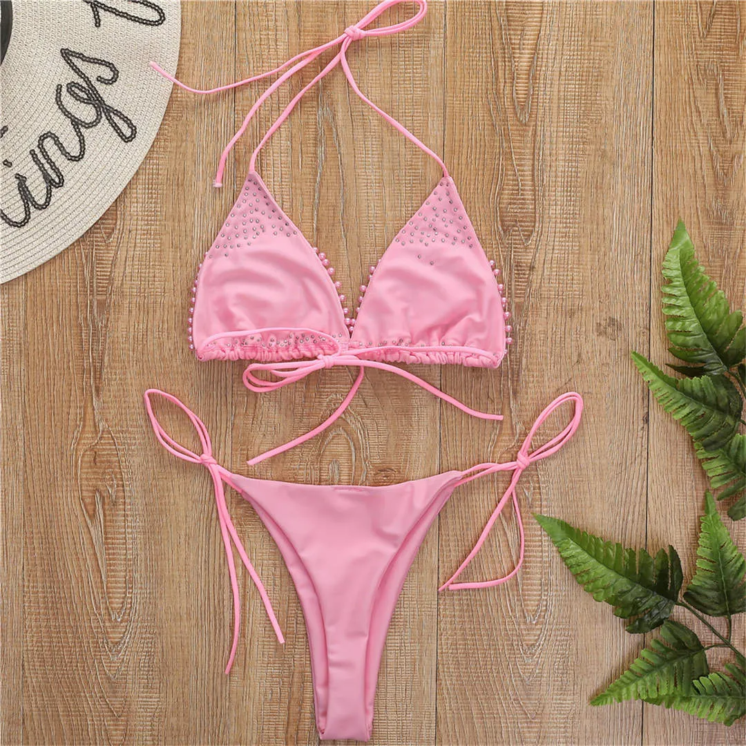 Halter Mini Bikini  Swimsuit
