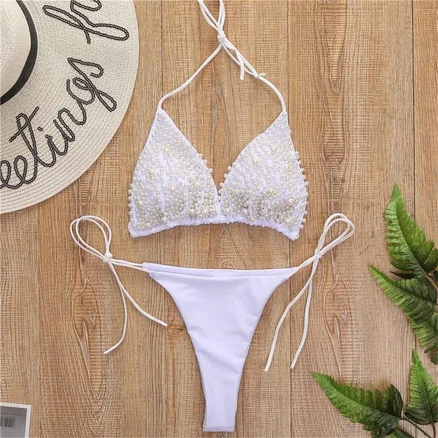 Halter Mini Bikini  Swimsuit