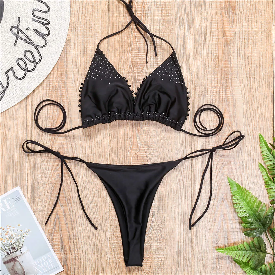 Halter Mini Bikini  Swimsuit