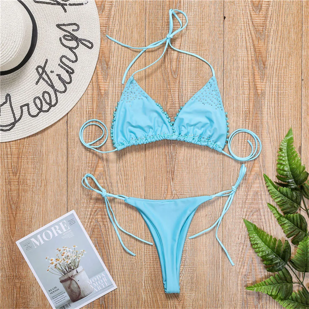 Halter Mini Bikini  Swimsuit