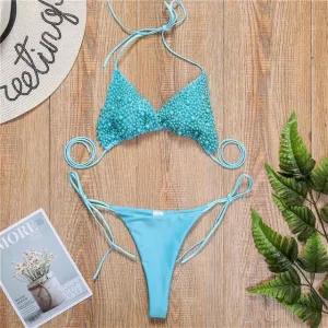 Halter Mini Bikini  Swimsuit