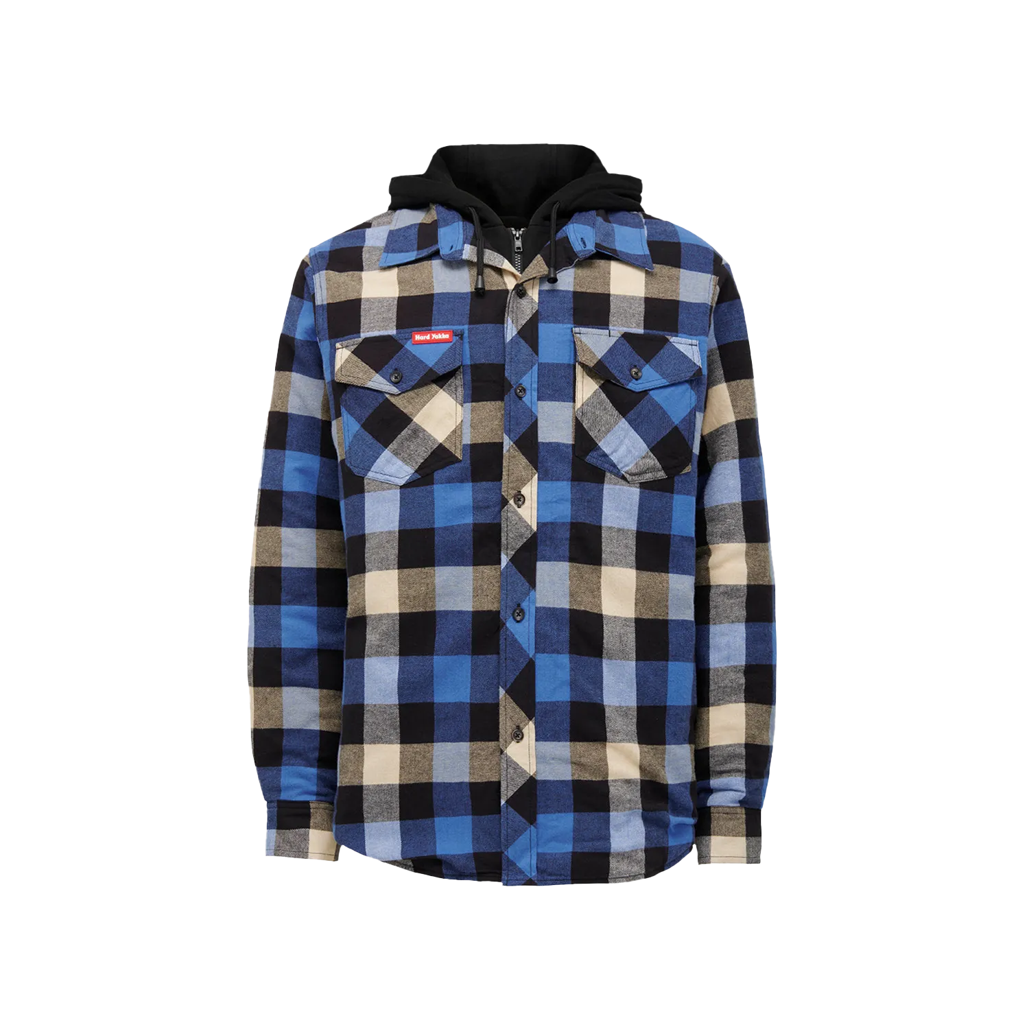 Hard Yakka Men's The Quilted Shacket - Blue
