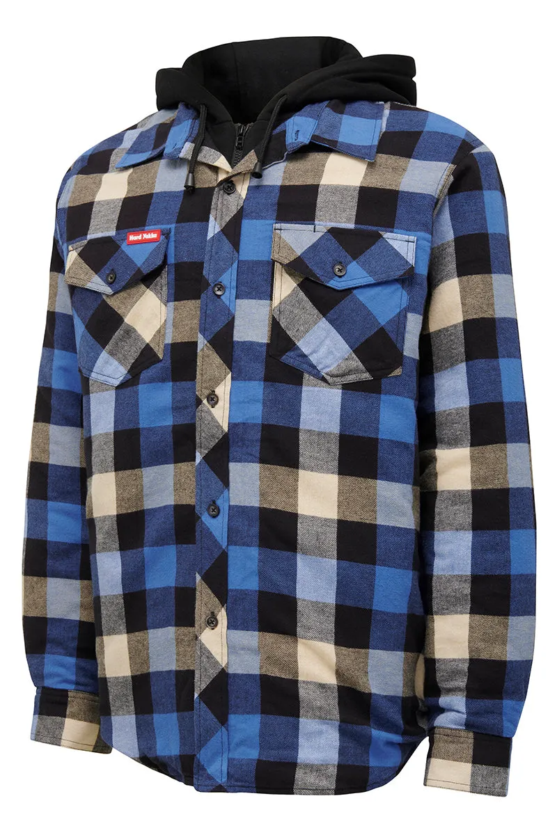 Hard Yakka Men's The Quilted Shacket - Blue