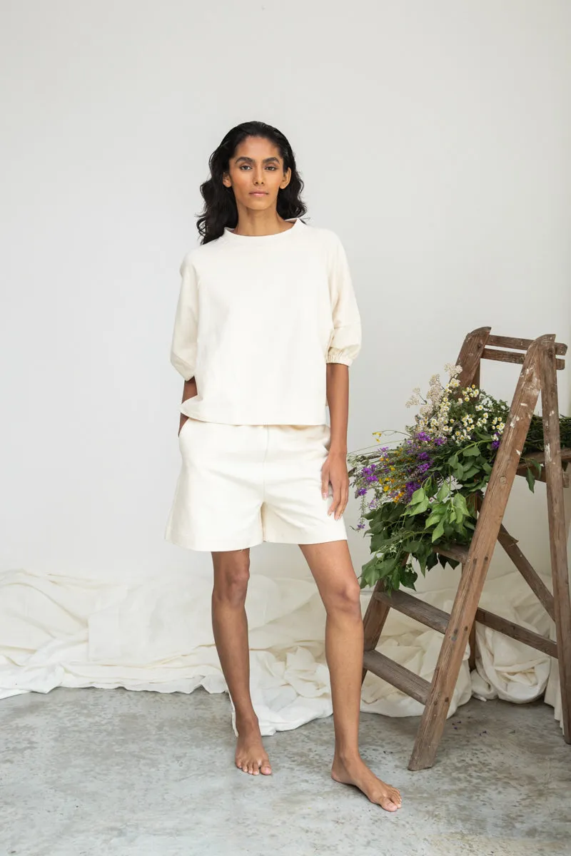 Helios Organic Cotton Felpe Sweatshirt in Undyed