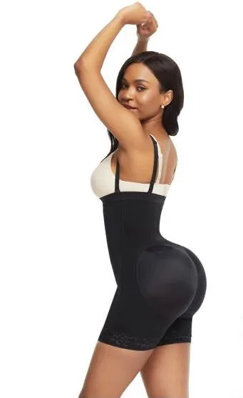 High Waist Boyshort Suspender Faja