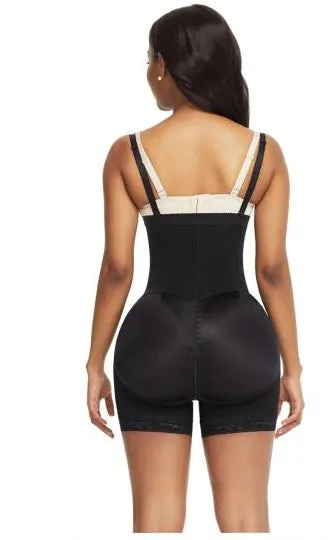 High Waist Boyshort Suspender Faja
