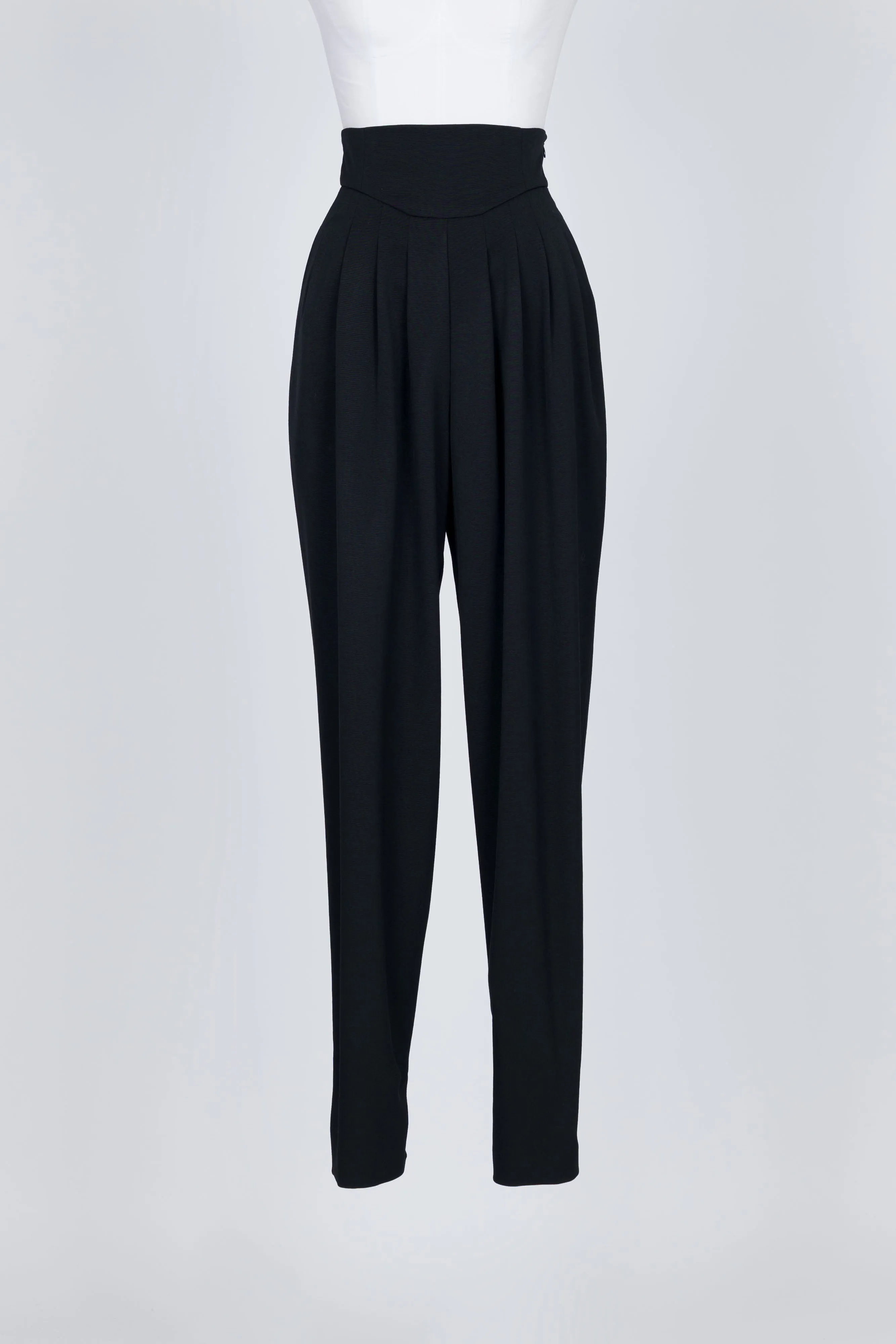 HIGH-WAIST PLEATED TROUSERS
