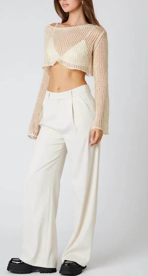 High Waist Pleated Trousers