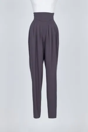 HIGH-WAIST PLEATED TROUSERS
