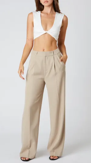 High Waist Pleated Trousers