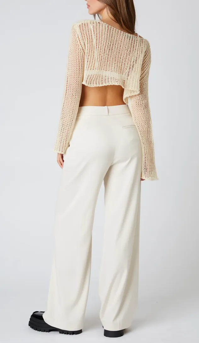 High Waist Pleated Trousers