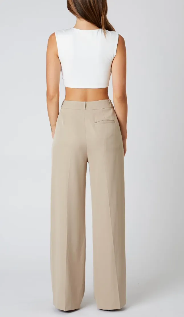 High Waist Pleated Trousers