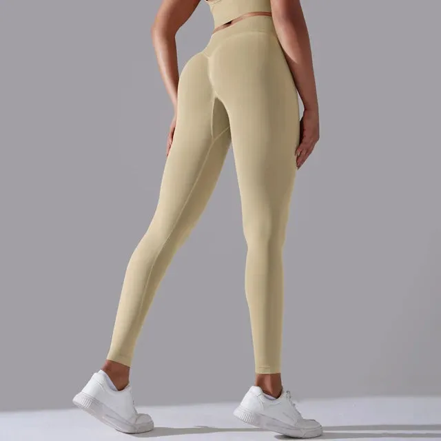 High Waist Seamless Scrunch Butt Yoga Leggings for Women