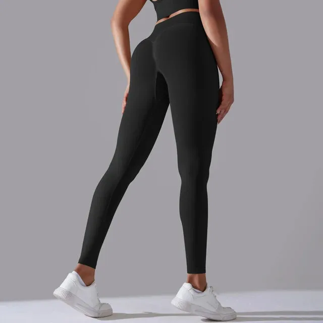 High Waist Seamless Scrunch Butt Yoga Leggings for Women
