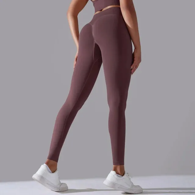 High Waist Seamless Scrunch Butt Yoga Leggings for Women