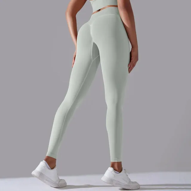 High Waist Seamless Scrunch Butt Yoga Leggings for Women