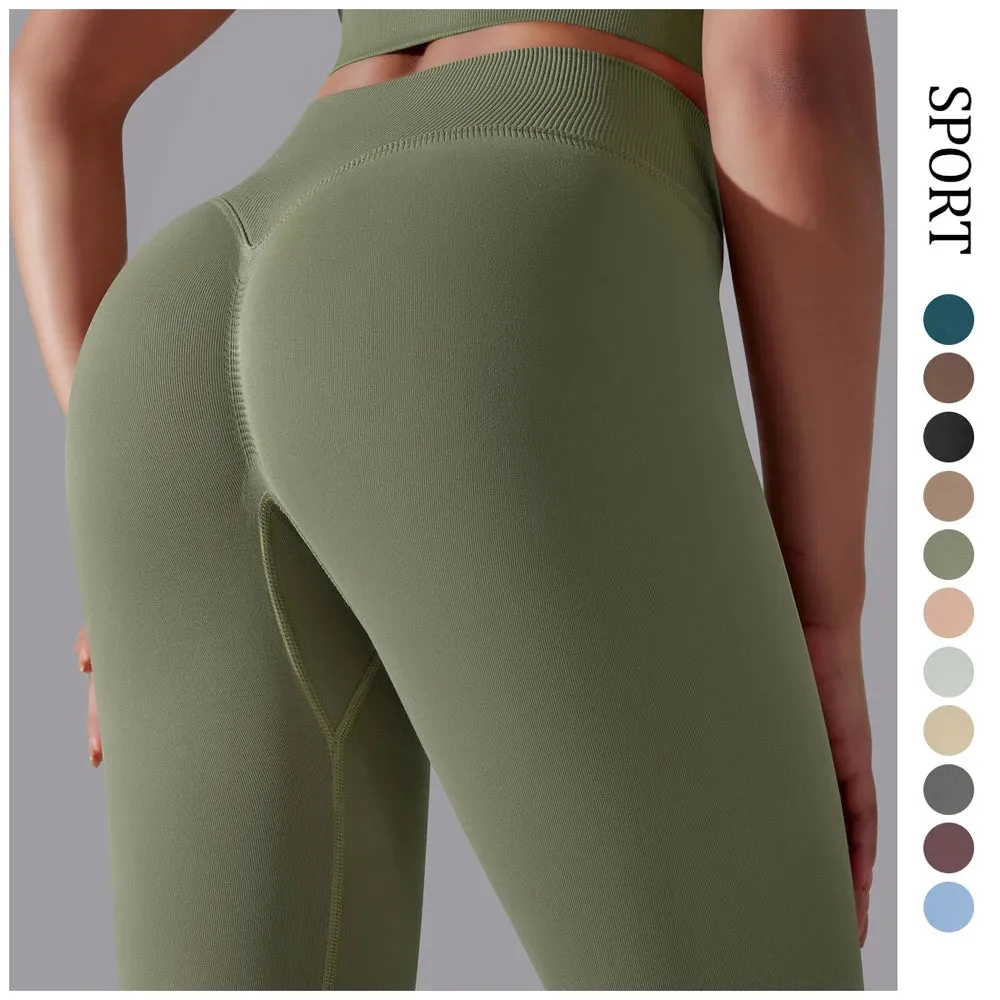 High Waist Seamless Scrunch Butt Yoga Leggings for Women