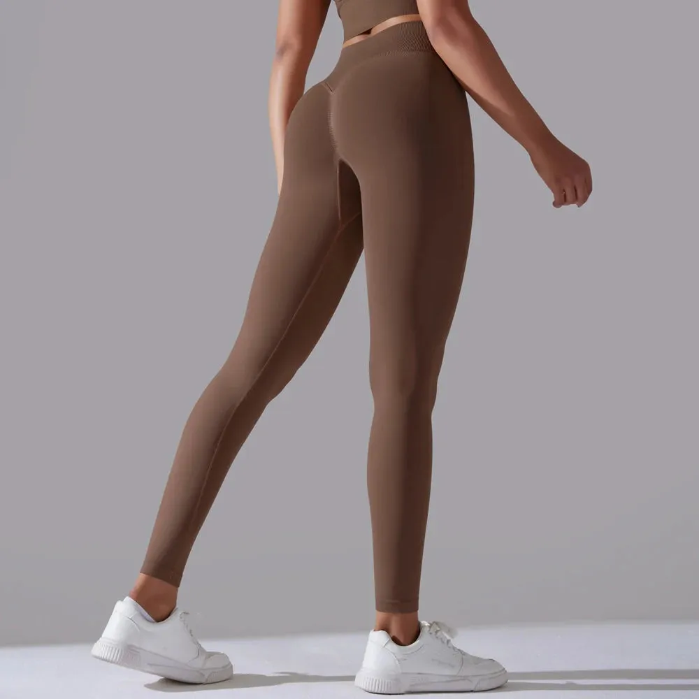 High Waist Seamless Scrunch Butt Yoga Leggings for Women