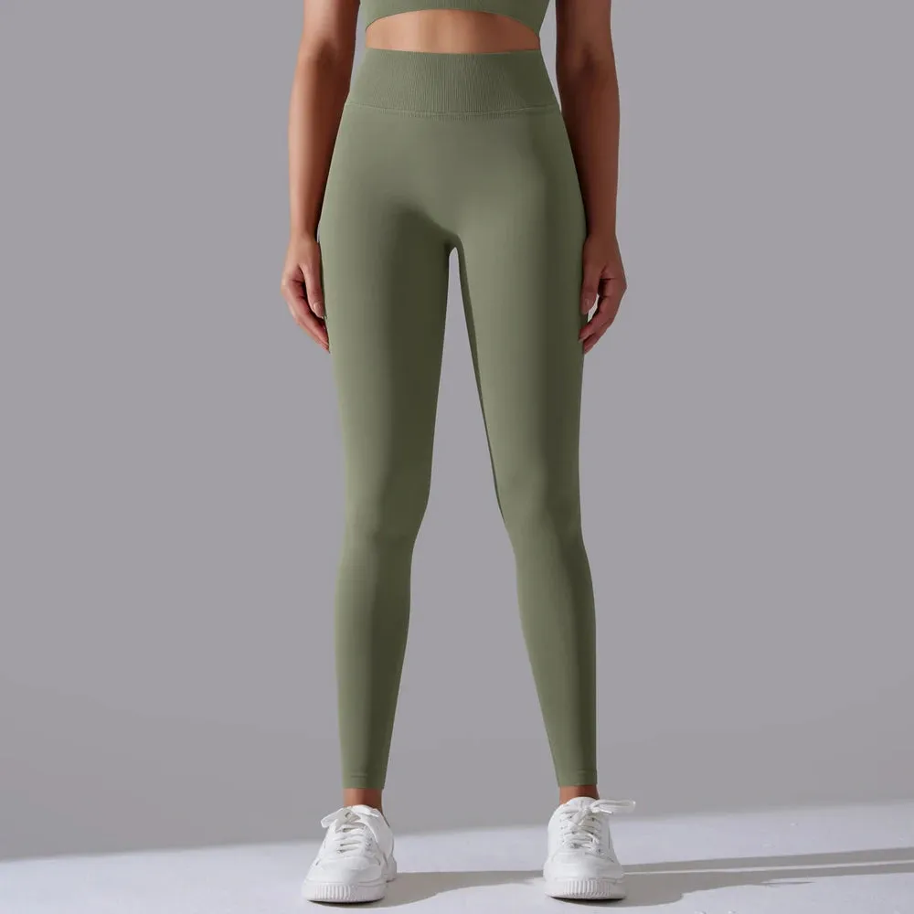 High Waist Seamless Scrunch Butt Yoga Leggings for Women