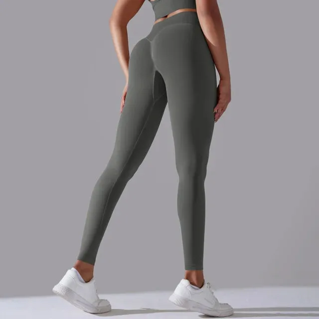 High Waist Seamless Scrunch Butt Yoga Leggings for Women
