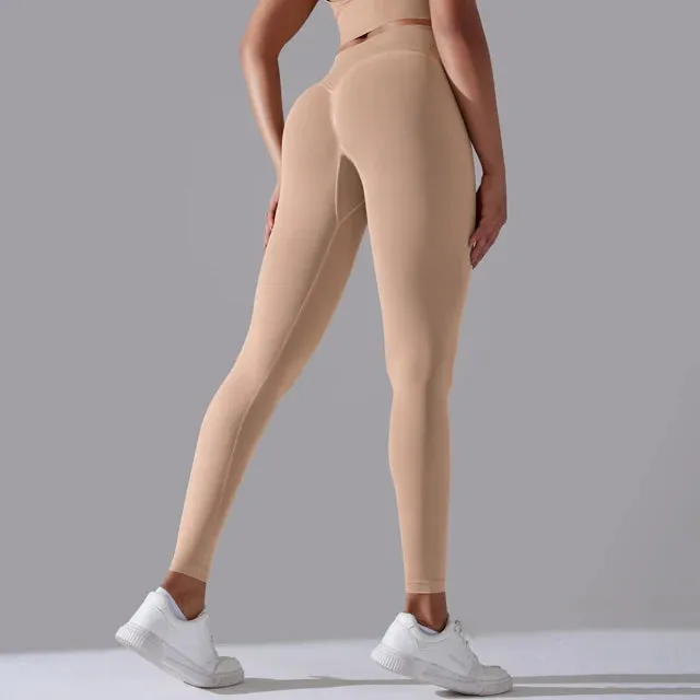 High Waist Seamless Scrunch Butt Yoga Leggings for Women