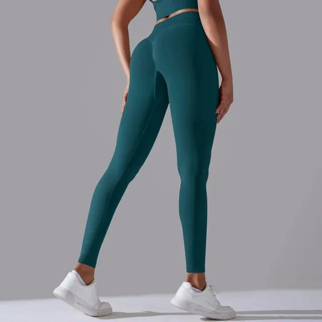 High Waist Seamless Scrunch Butt Yoga Leggings for Women