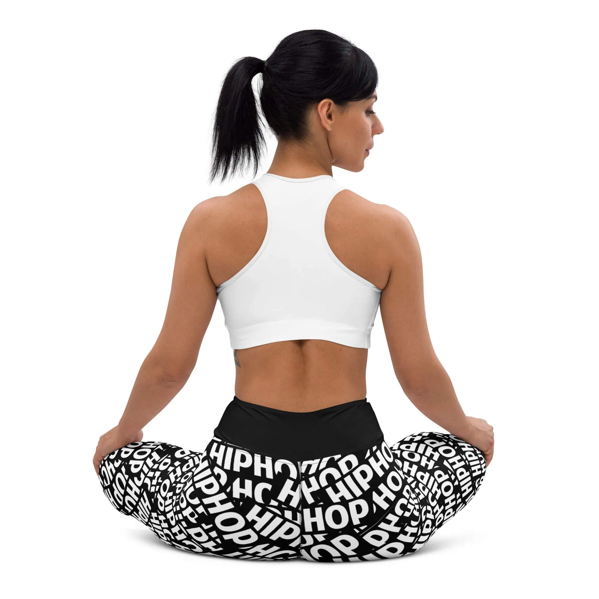 Hip Hop Yoga, Activewear Fitness Leggings, Performance Wear, Workout Pants, Gym Leggings, Music Lover Gift