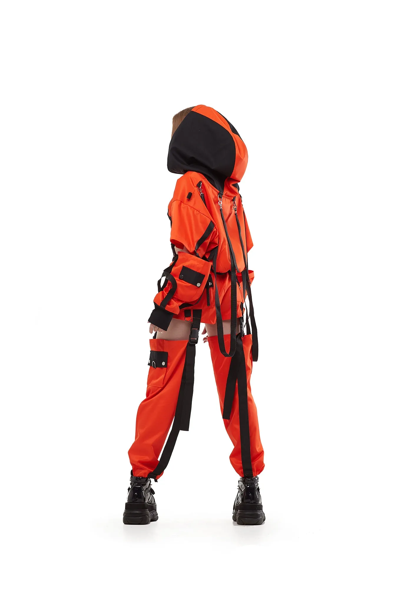 Hooded shrug in Orange