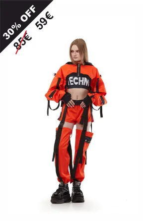 Hooded shrug in Orange