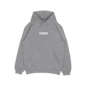 HOODIE GREY - UNDZ LOGO WHITE