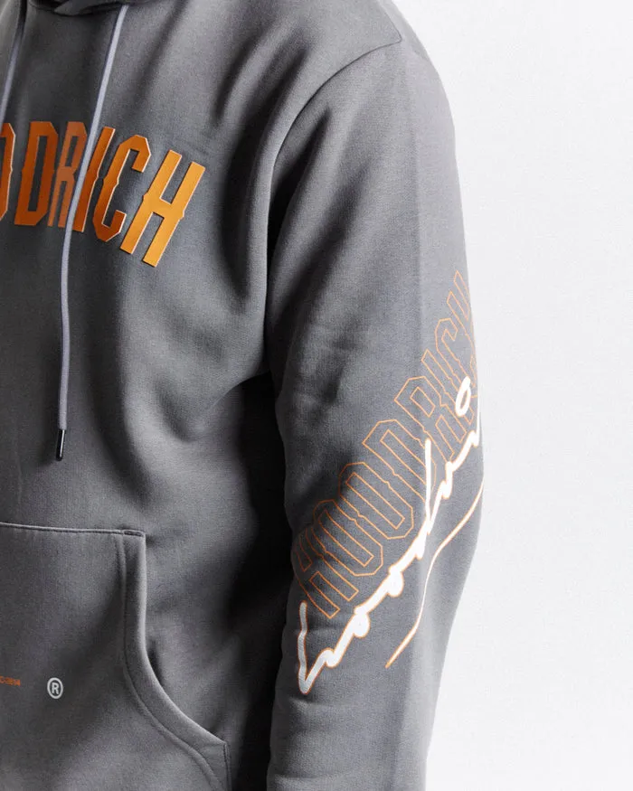 Hoodrich Caliber Hoodie Grey/Orange/White