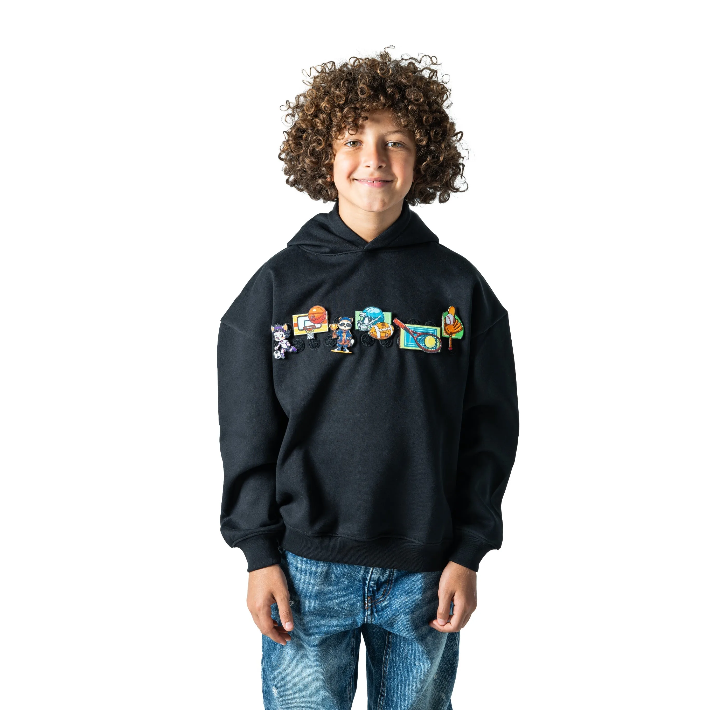 Interchangeable Velcro Patch Hoodie -- Unisex