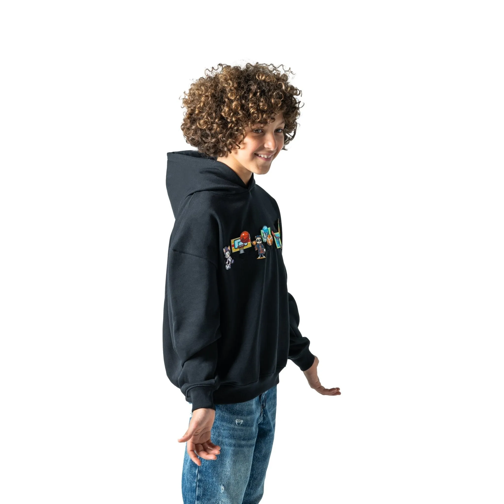 Interchangeable Velcro Patch Hoodie -- Unisex
