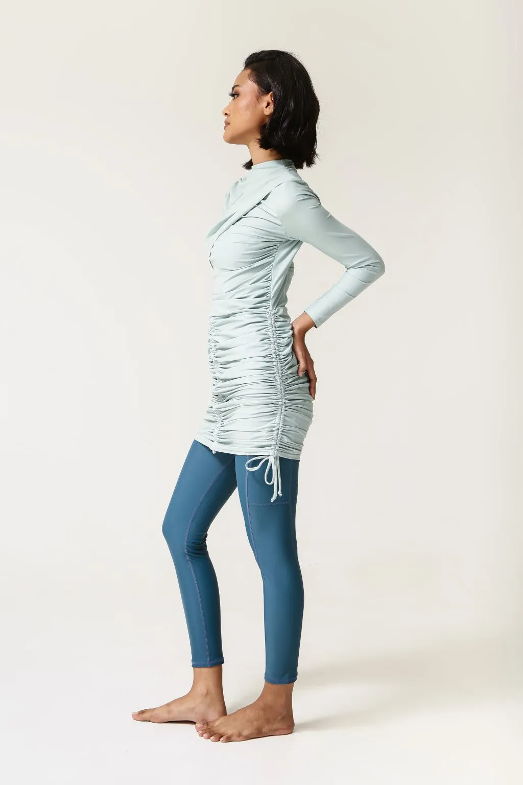 Isla Swim Dress - Aqua