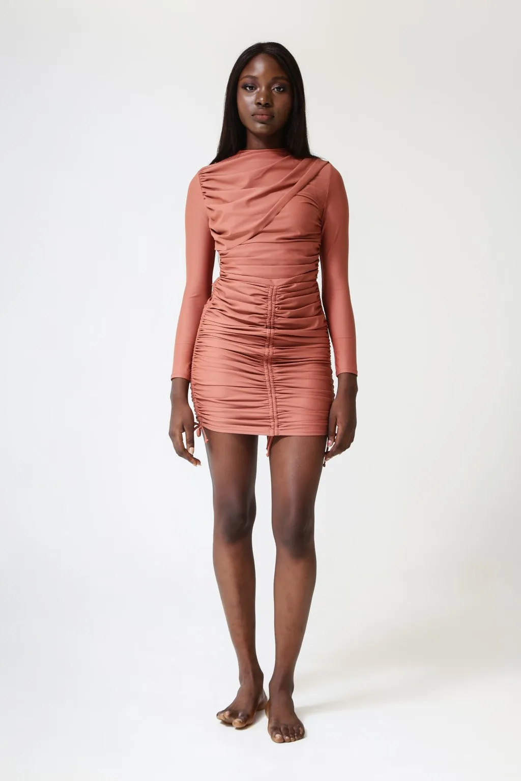 Isla Swim Dress - Clay