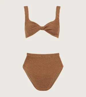 Jamie Bikini - Metallic Cocoa