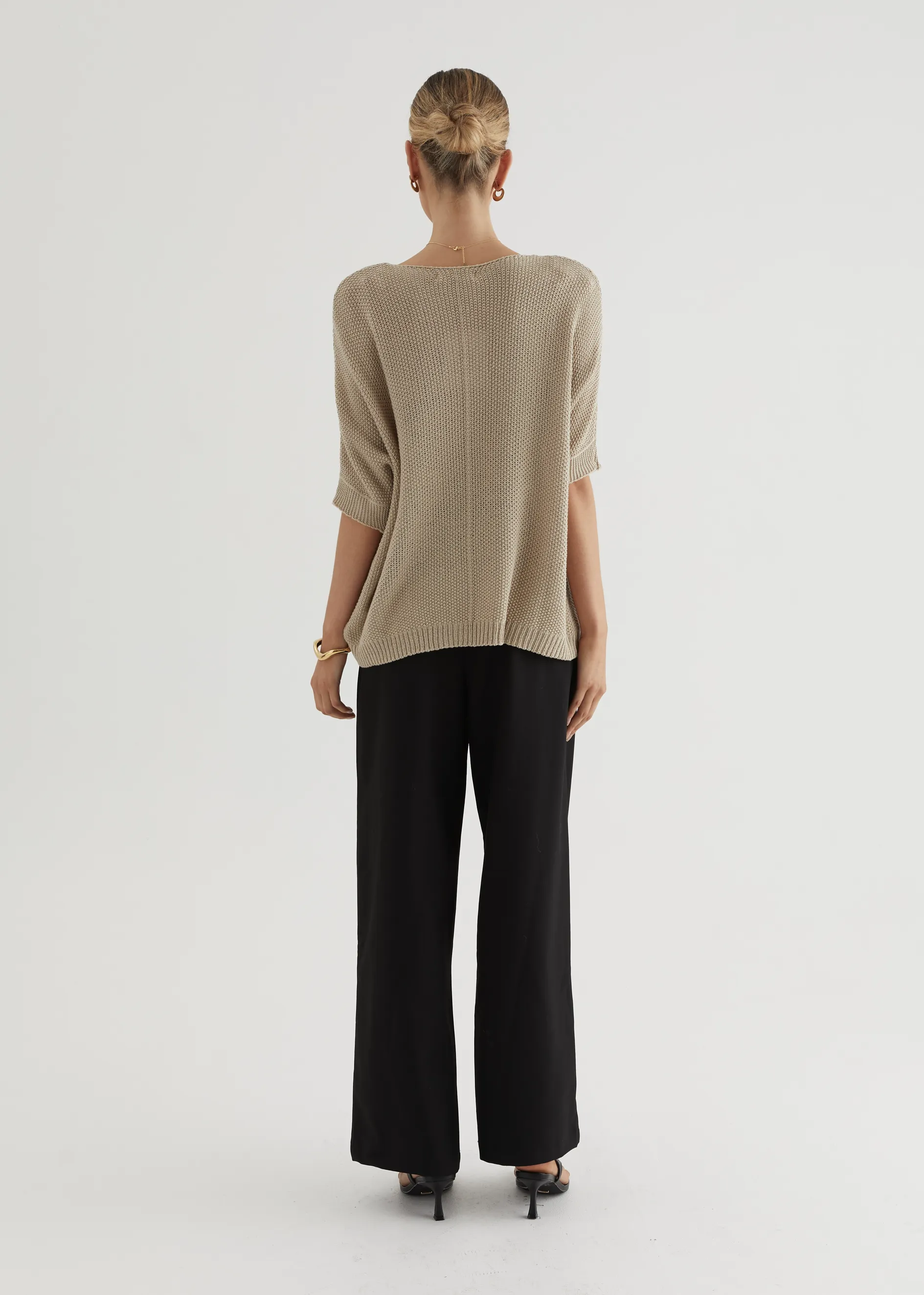 Kameron Knit Top - Beige