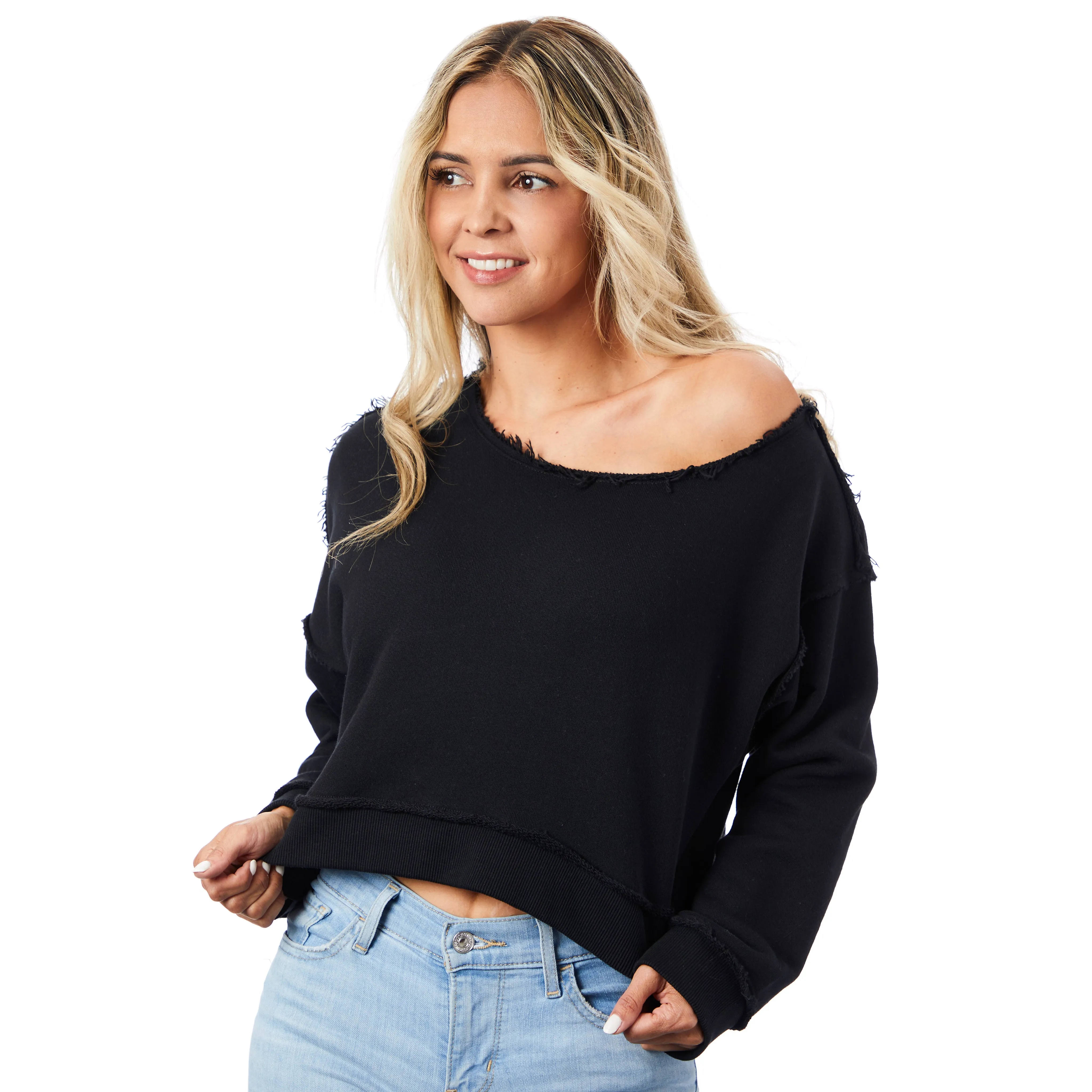 Katie J Kerry Off-Shoulder Pullover