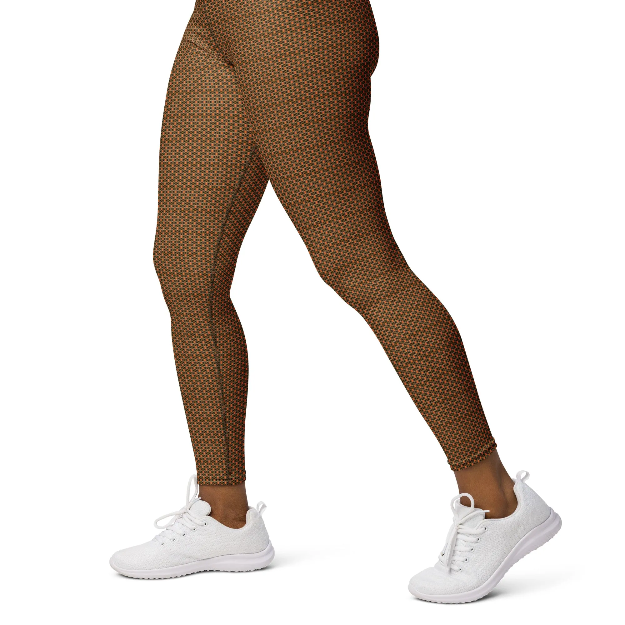 Kente (Black) Yoga Leggings