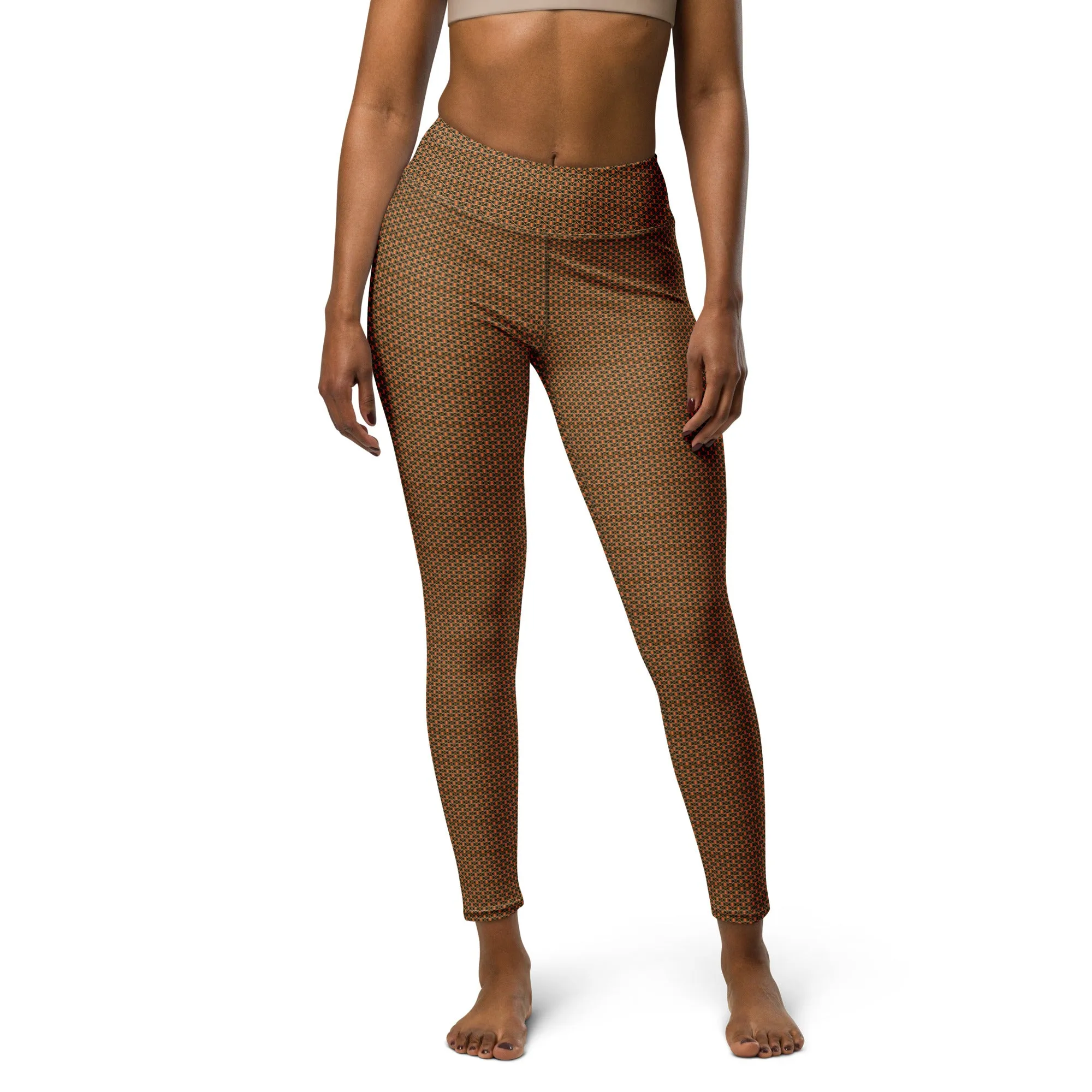 Kente (Black) Yoga Leggings