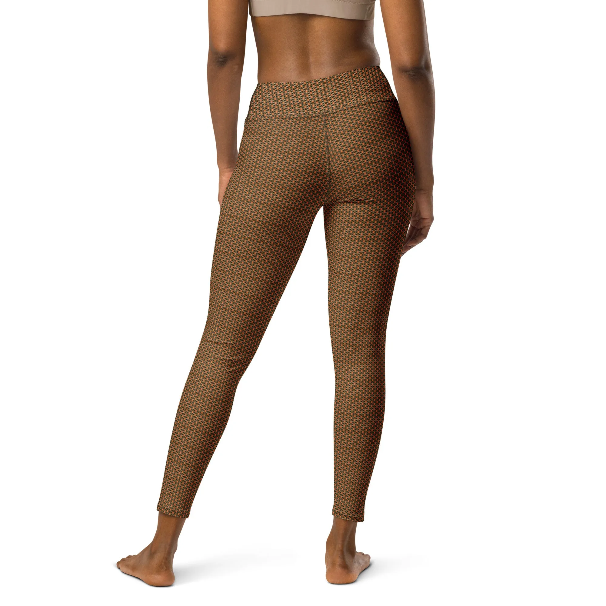 Kente (Black) Yoga Leggings