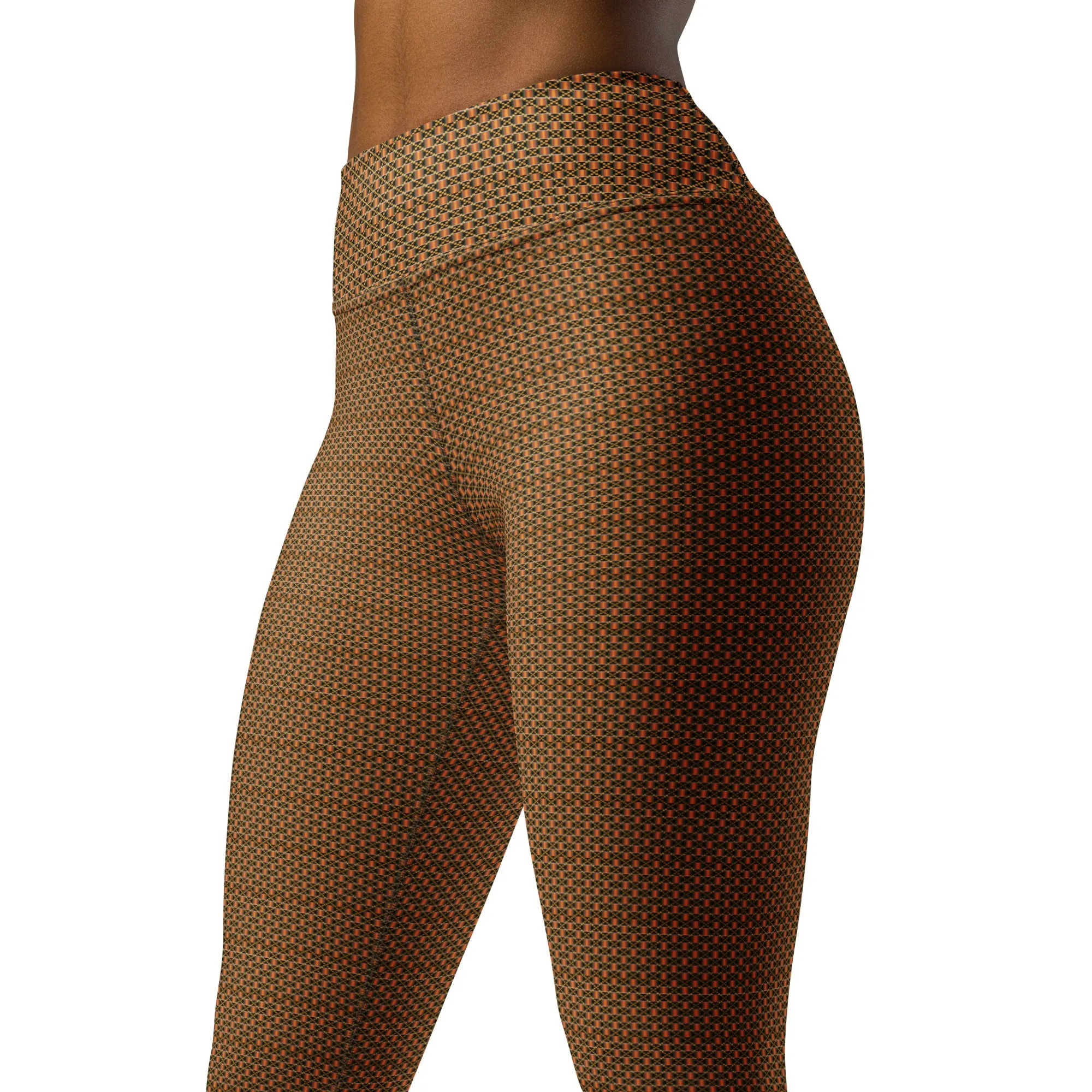 Kente (Black) Yoga Leggings