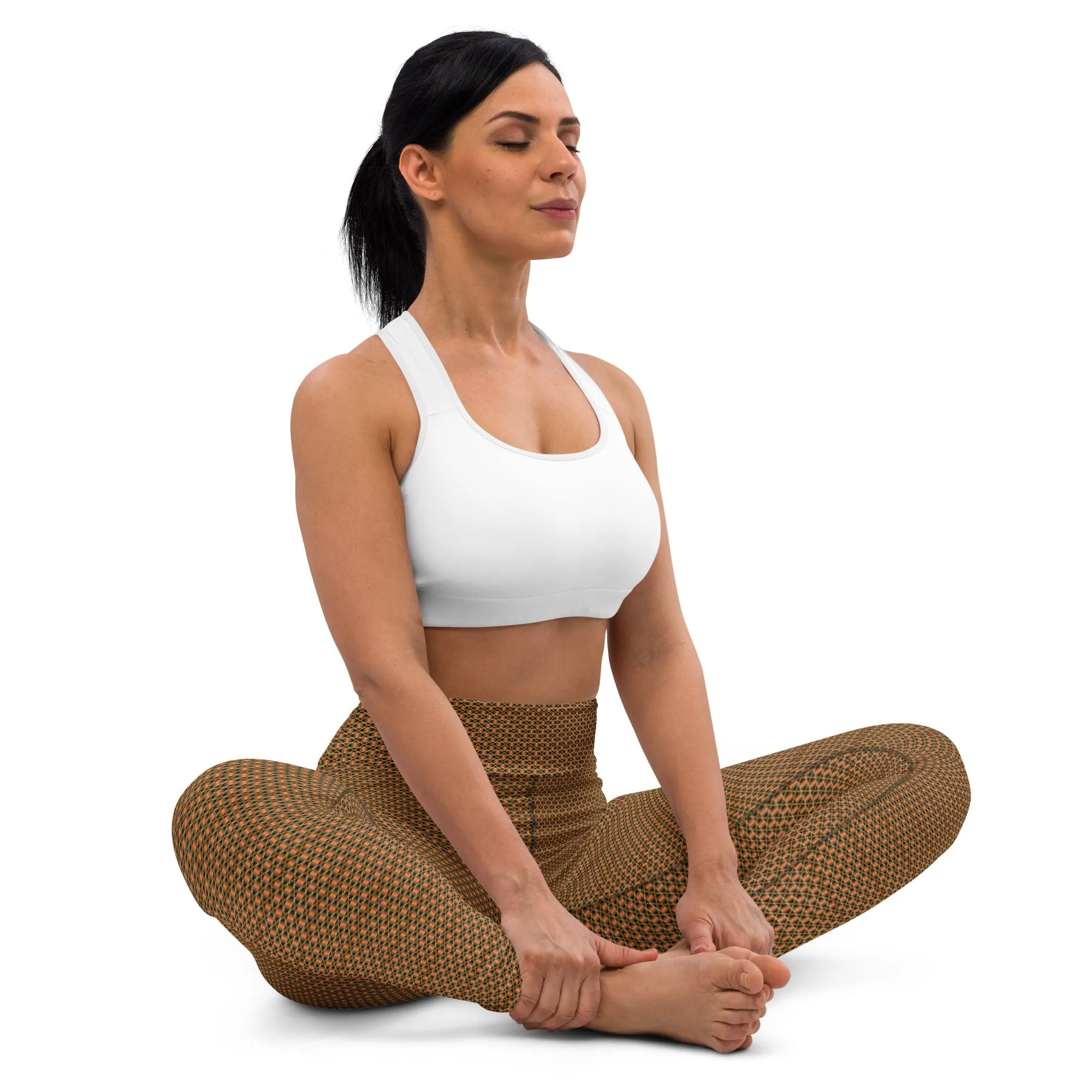 Kente (Black) Yoga Leggings