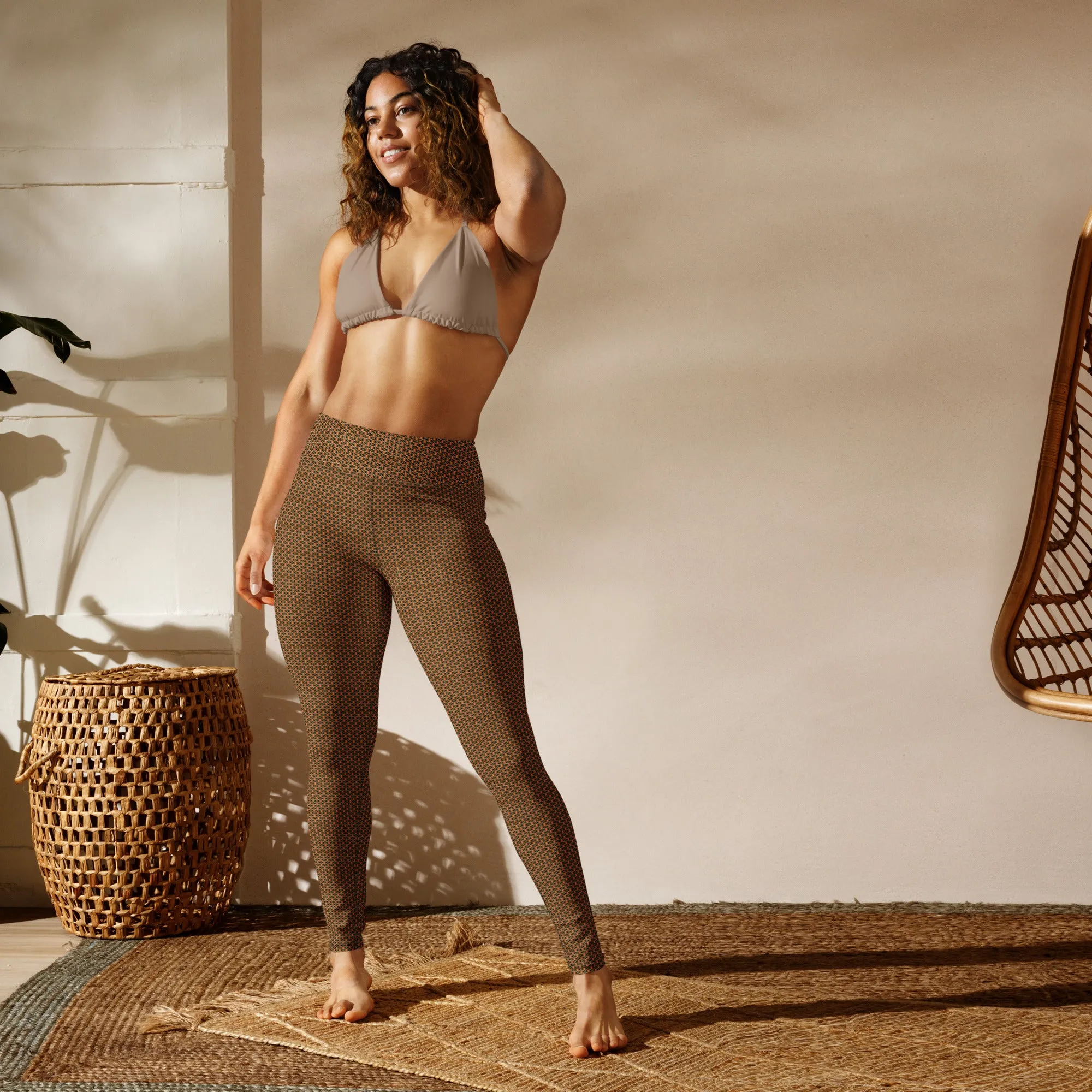 Kente (Black) Yoga Leggings