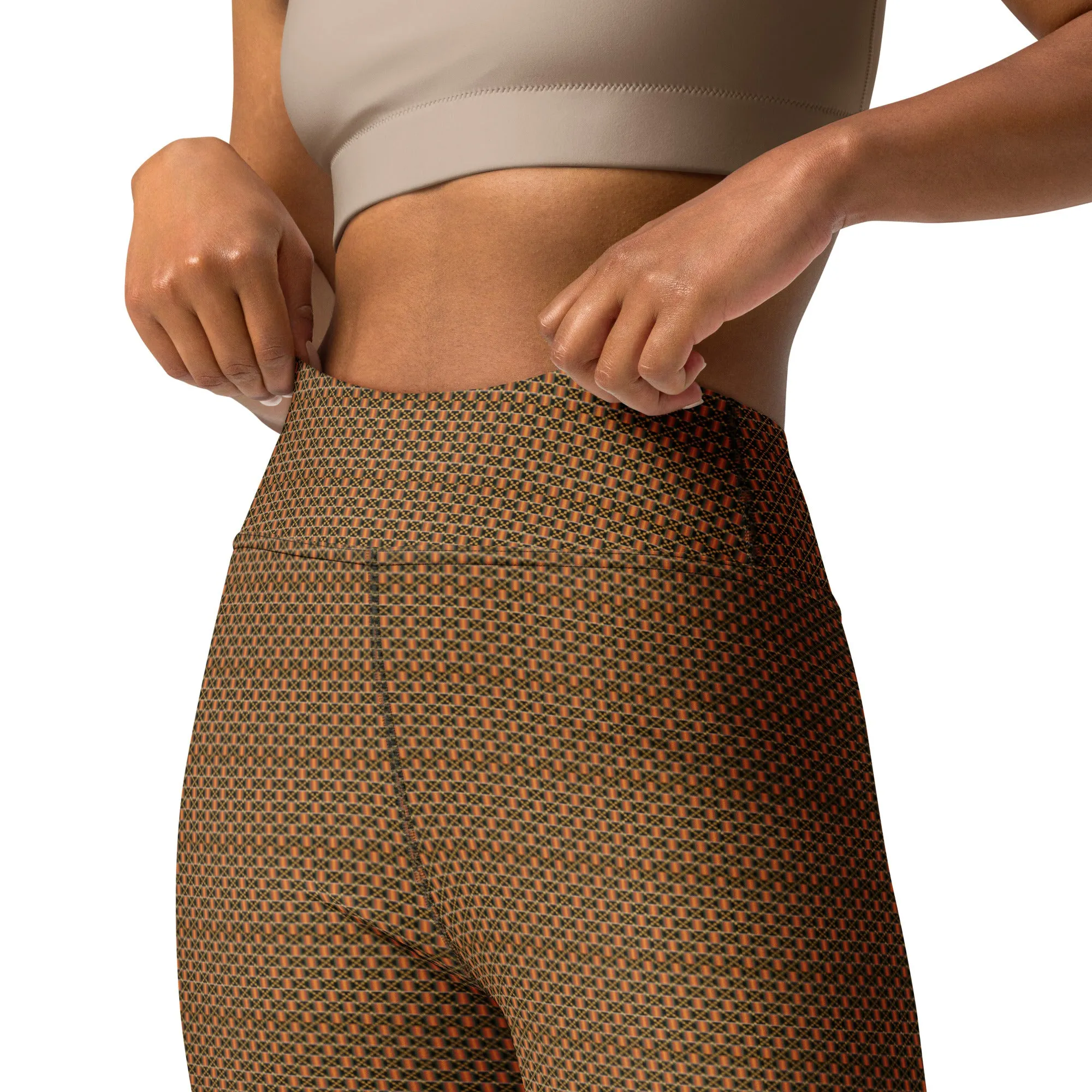 Kente (Black) Yoga Leggings