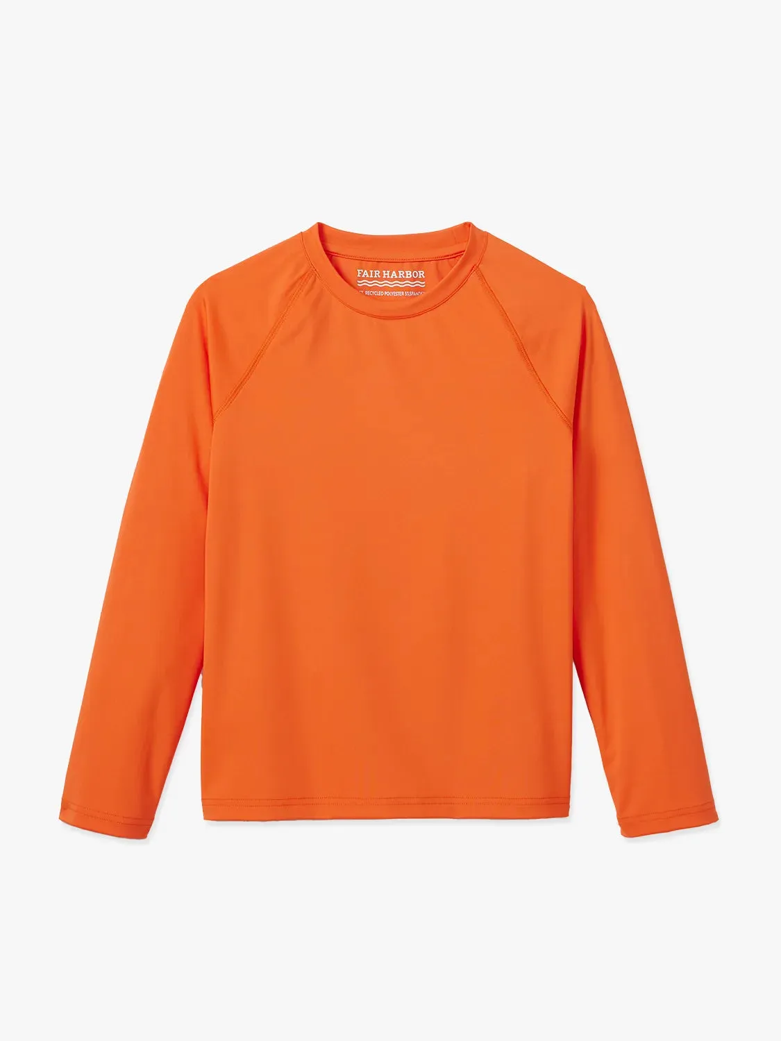 Kids Anchor Rashguard | Neon Orange